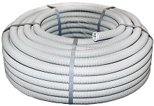 Гофра ПВХ IEK Д=16 легкая с протяжкой серый (100м) картинка